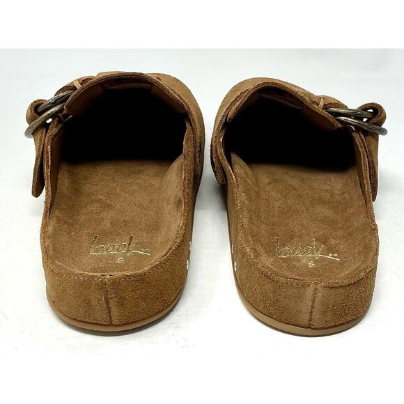 BEEK Chestnut Suede Vulture Clogs Brown Mules Size NIB - Picture 5 of 14
